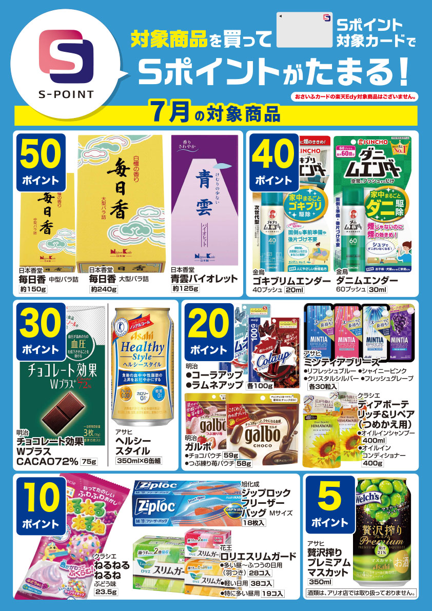 Sポイント企画