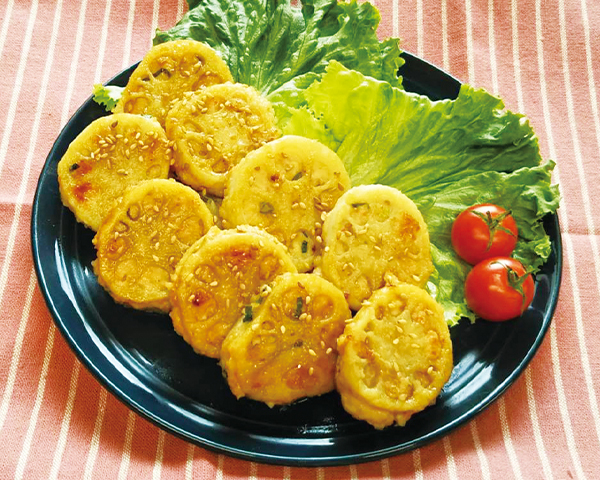 れんこんはさみ焼き