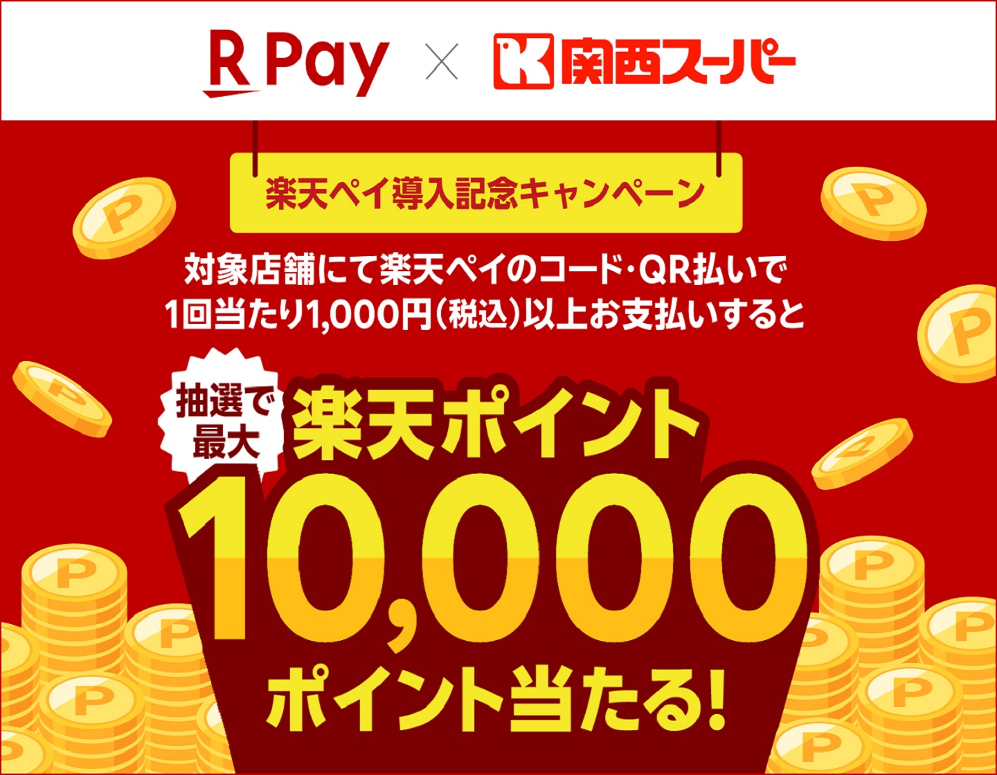 抽選で楽天ポイント10,000ポイント当たる！キャンペーン