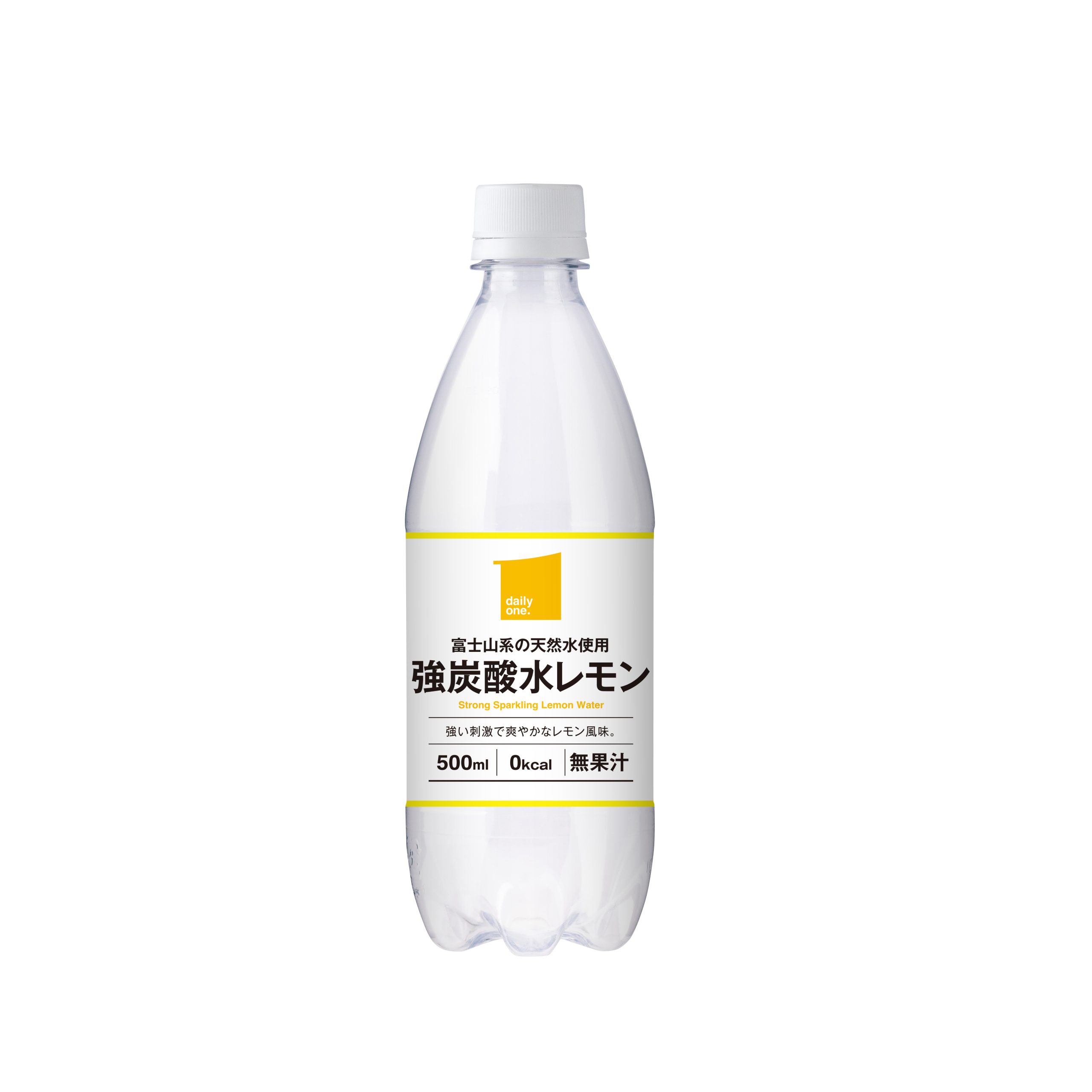 プライベートブランド - 富士山系の天然水使用 強炭酸水レモン 500ml
