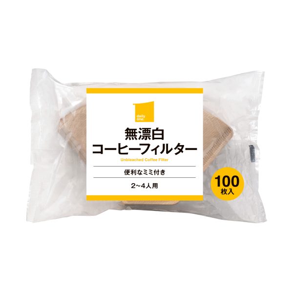 無漂白コーヒーフィルター　100枚